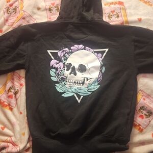 Black Skull Graphic Hoodie
